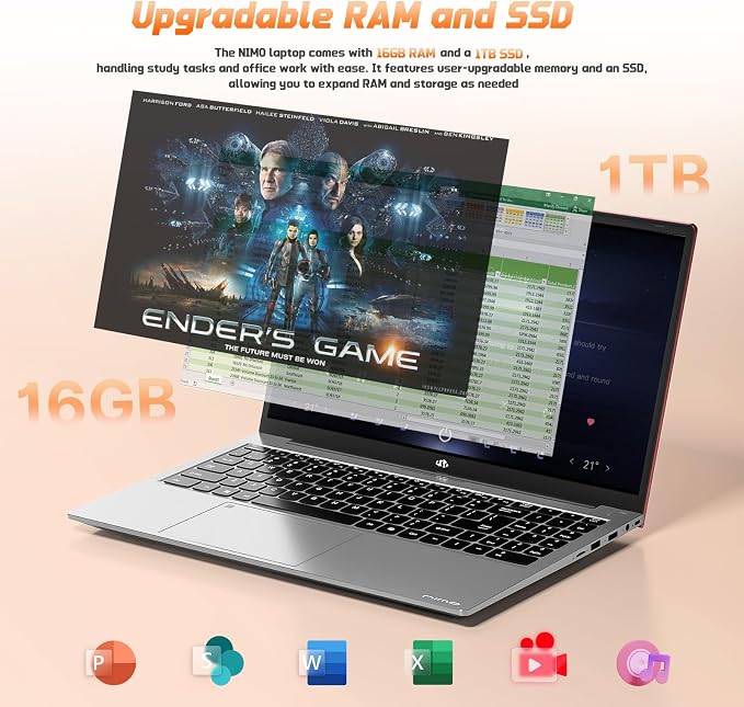 15.6" FHD IPS Student-Laptop Computer
