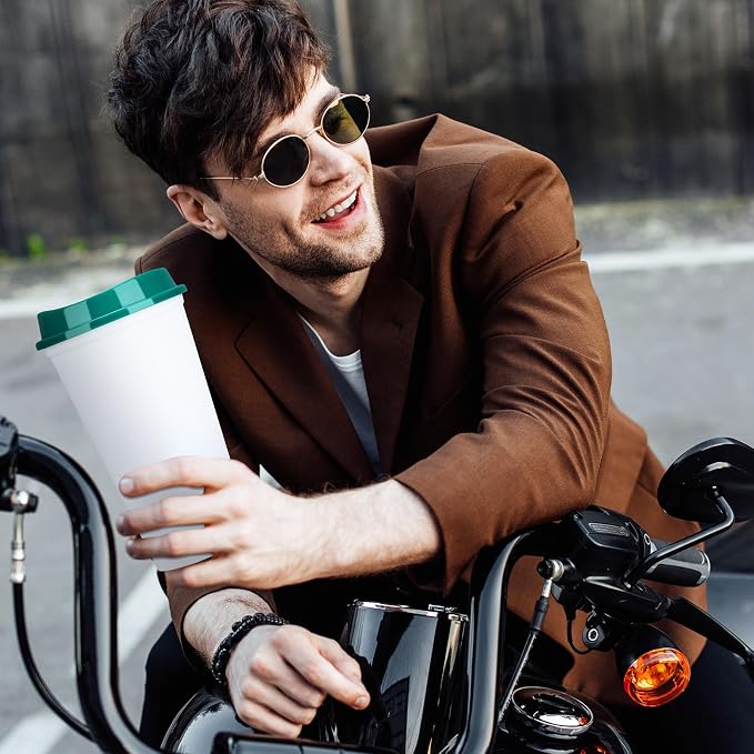 15 Pack Reusable Plastic Coffee Cups