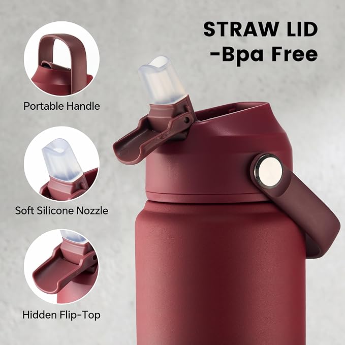 Fijinhom 24 oz Insulated Water Bottle