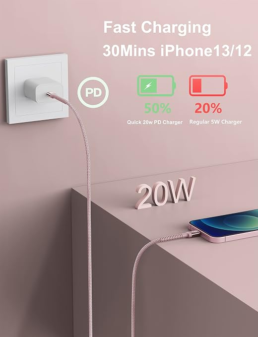 USB C iPhone Charger Cable Fast Charging