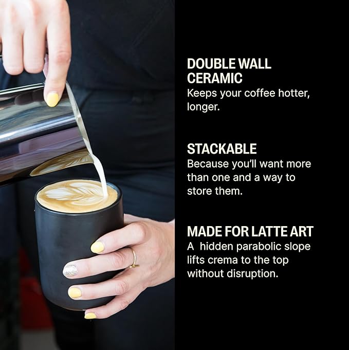 Fellow Monty Milk Art Espresso Cups