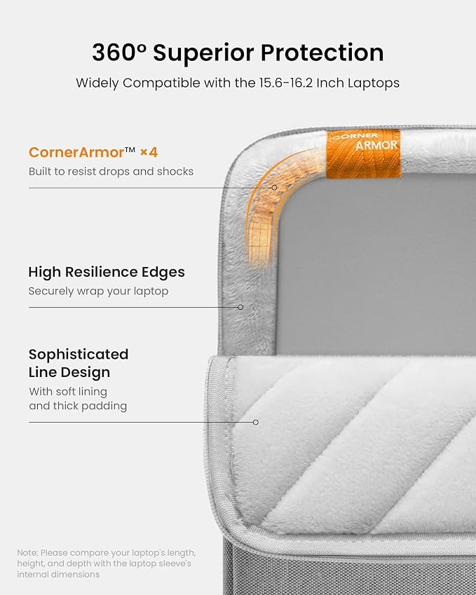 tomtoc 360° Protective Laptop Sleeve