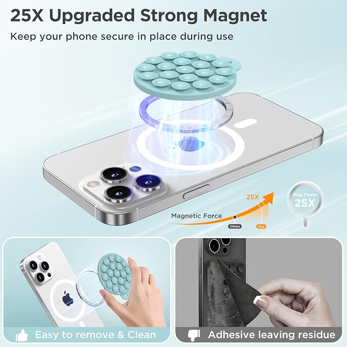 Magnetic Suction Cup Phone Mount