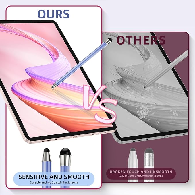 Stylus Pen for Touchscreen 10Pcs, 2-in-1 High Sensitivity & Precision Stylists