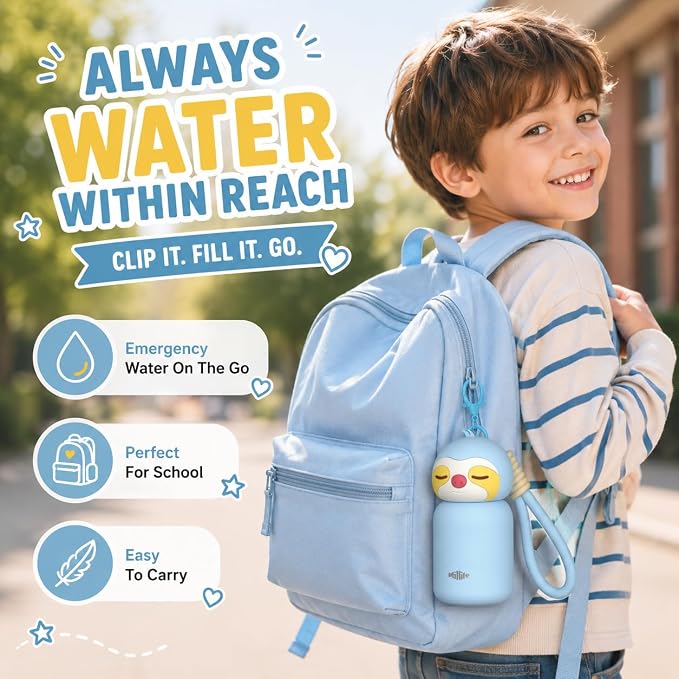 4.1oz Mini Insulated Water Bottle, Portable Coffee Cup, Small Travel Cup Vacuum