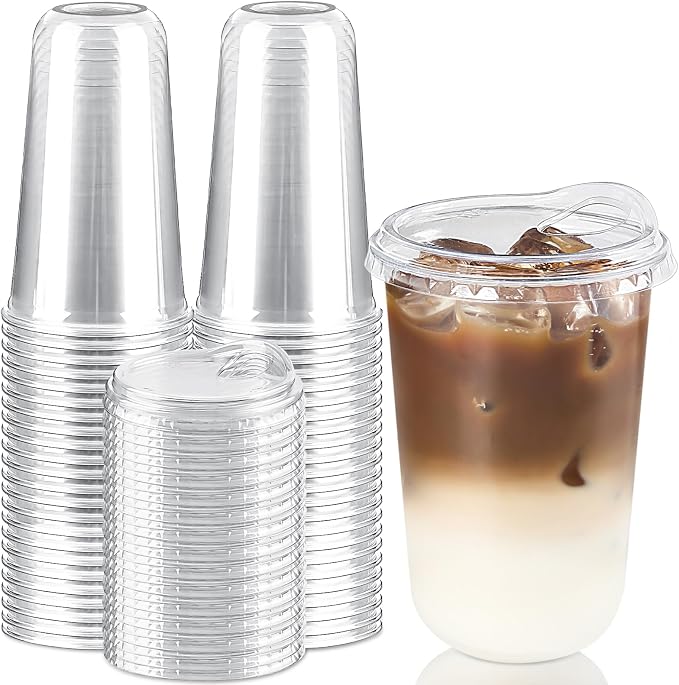 16 oz Round Bottom Clear Plastic Cups