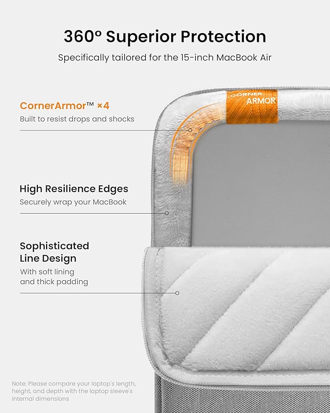 tomtoc 360° Protective Laptop Sleeve