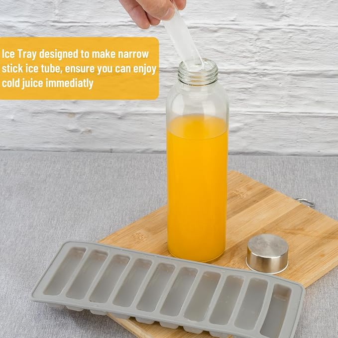 Zukro 18 oz Glass Water Bottles