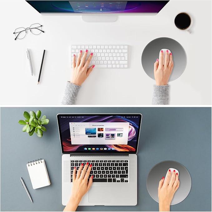 ITNRSIIET Mouse Pad Non-Slip Rubber Base Smooth Surface Stitched Edges