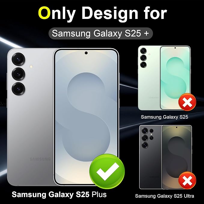 YWXTW Camera Lens Protector for Samsung Galaxy S25+ Plus Accessories 9H
