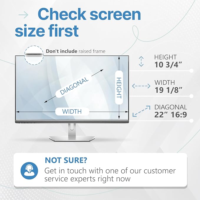 VINTEZ 22 Inch 16:9 Privacy Screen
