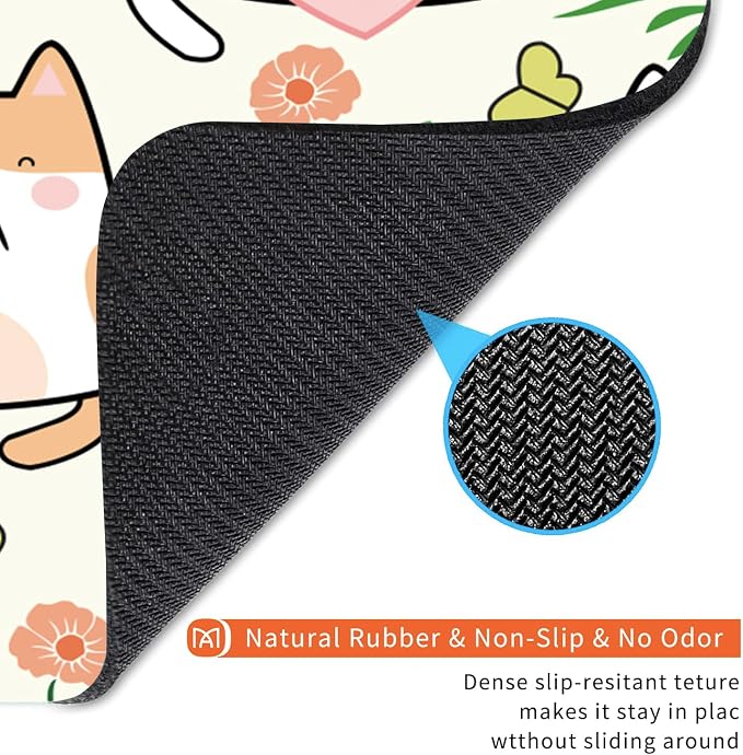 Square Mouse Pad Cute Cat, Personalized Premium-Textured Custom Mouse Mat Design
