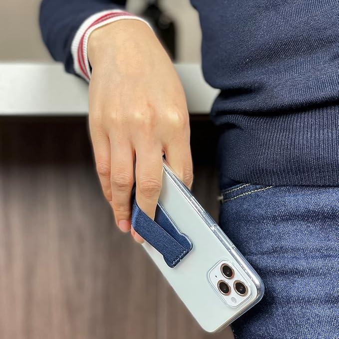 Phone Grip Holder for Hand, Universal Finger Strap Phone Holder, Finger Selfie
