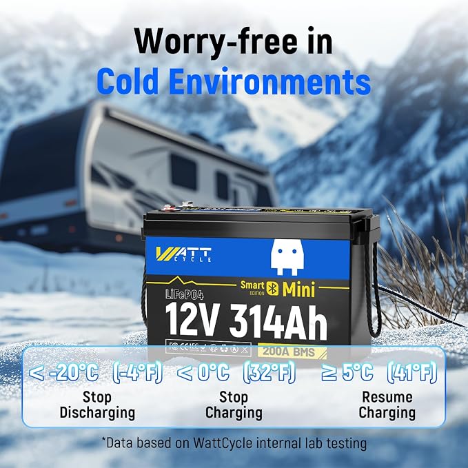 12V 314Ah Lithium LiFePO4 Battery Mini