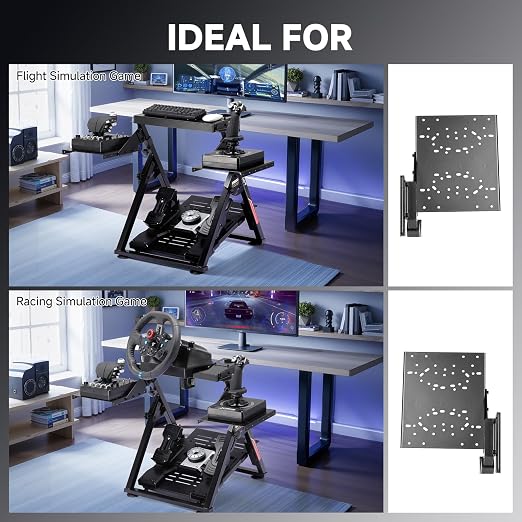 GTPLAYER Flight Racing Simulation Stand Foldable Gaming Stand Compatible