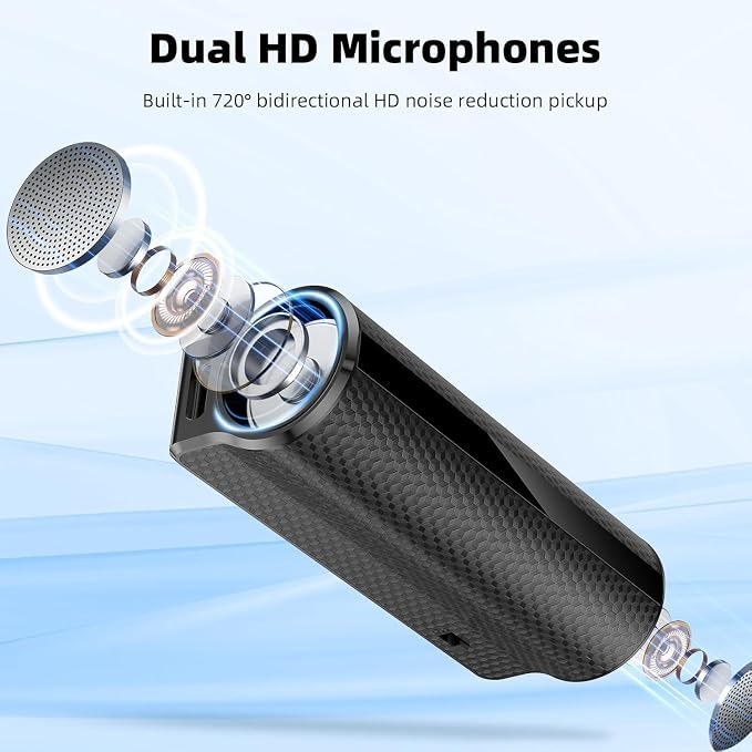 Z8Pro 128GB LED Power Display Magnetic Voice Recorder, 35Days Continuous