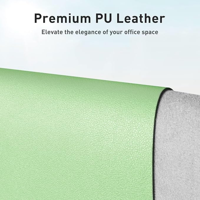Aothia Leather Desk Pad Protector, Office Desk Mat, Large Mouse Pad, Non-Slip