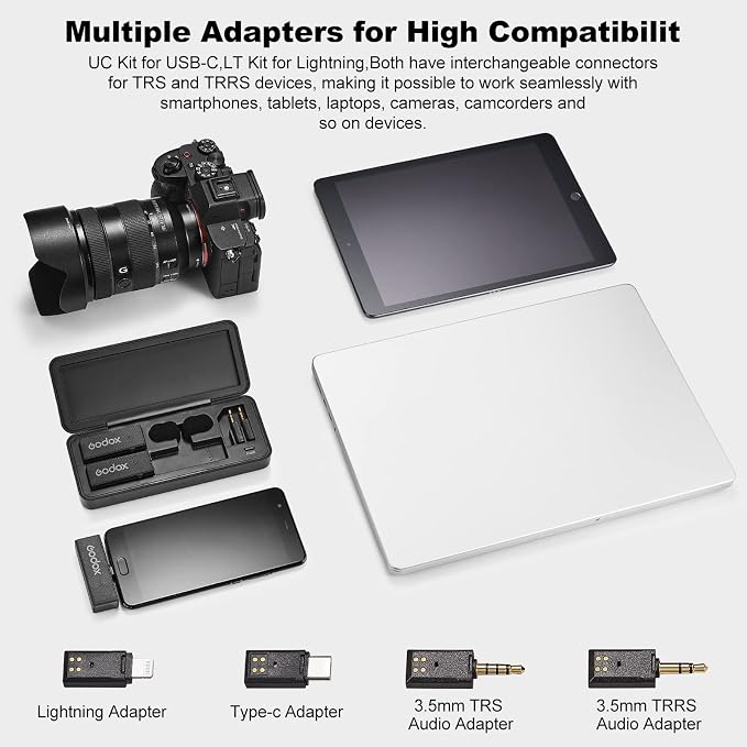 GODOX 【2025 Latest Model Movelink Mini Kit Wireless Microphone System, 2.4GHz