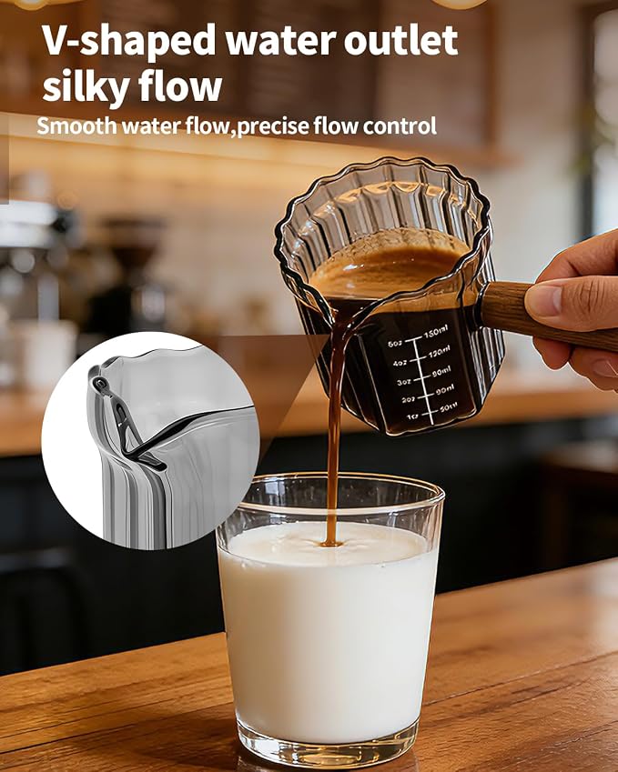 Espresso Measuring Cup 5 Oz, Espresso Glass Cups