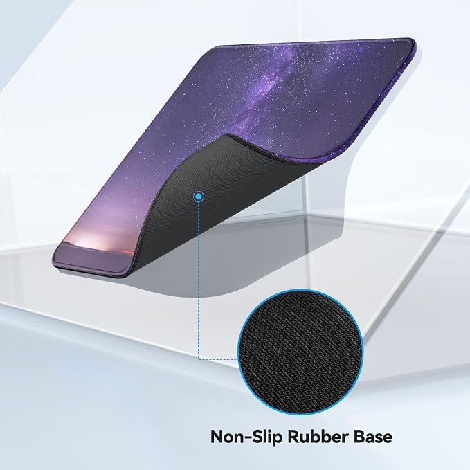 TECKNET Mouse Pad with Anti-fray Stitching, Waterproof Surface & Non-Slip