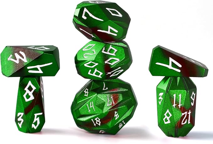 Metal DND Dice for Dungeons and Dragon, Metal Dice Set D and D