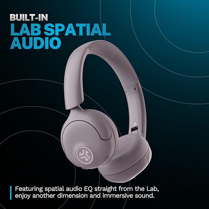 JLab Go Lux ANC Wireless Headphones, Hybrid Active Noise Cancelling, Premium