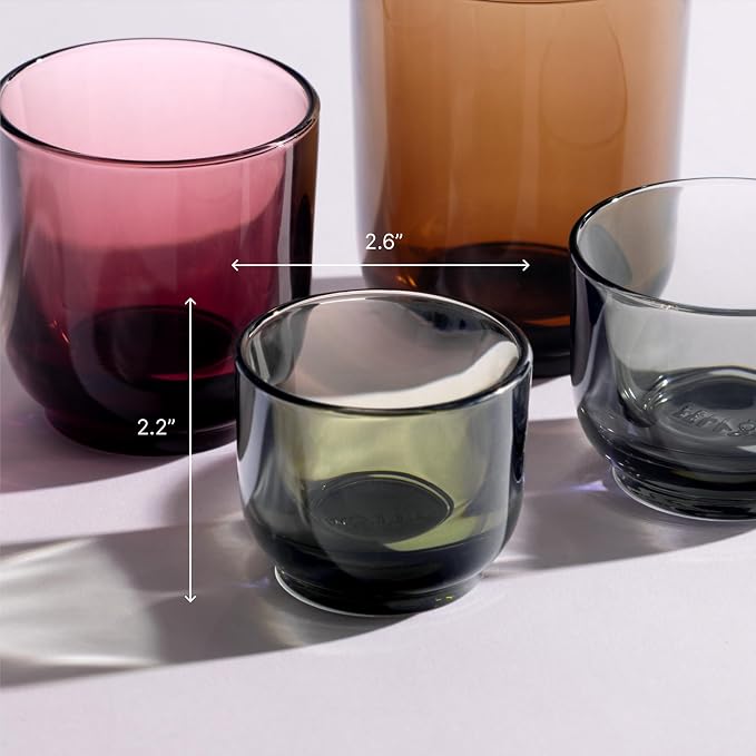 Fellow Pirch Espresso Shot Glasses 3.5 oz, Weighted Thick Glass | Demitasse Cups