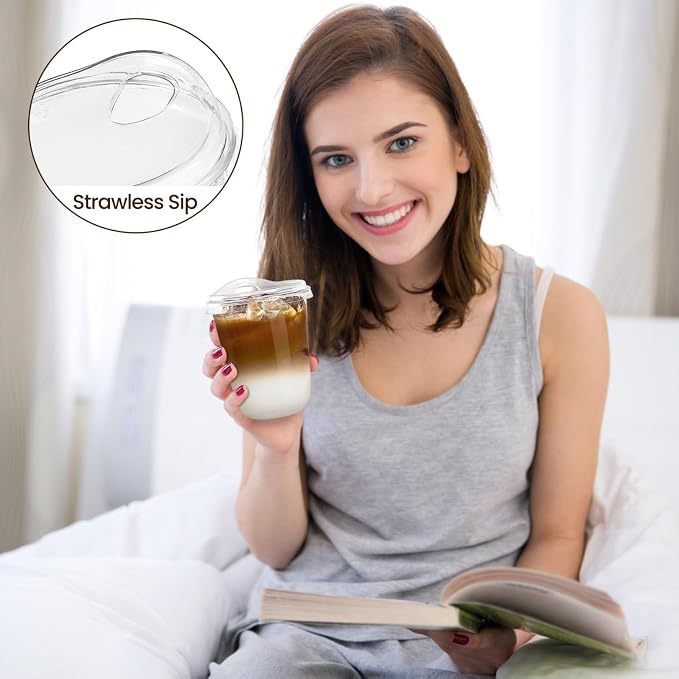 12 oz Round Bottom Clear Plastic Cups