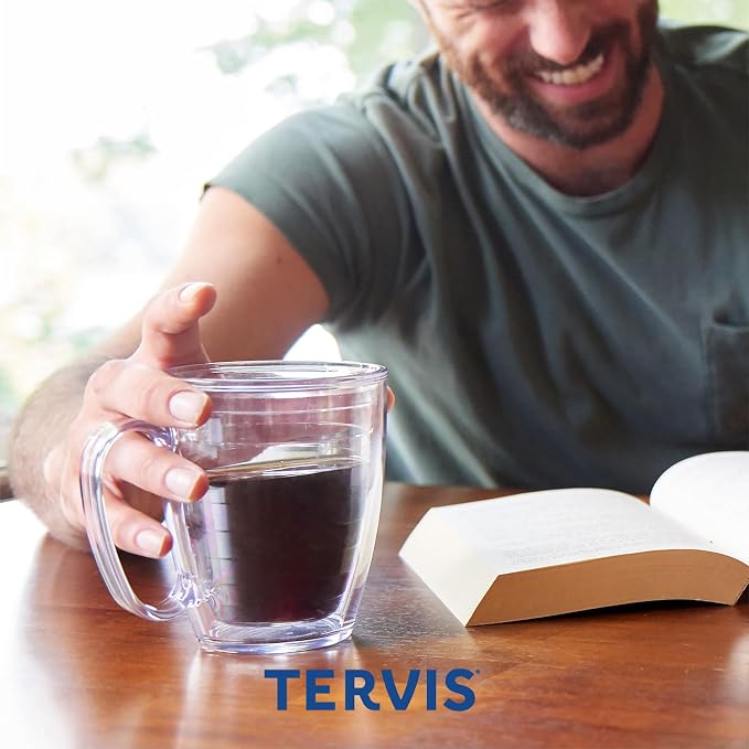 Tervis Clear & Colorful Tabletop Made in USA Double Walled Insulated Tumbler