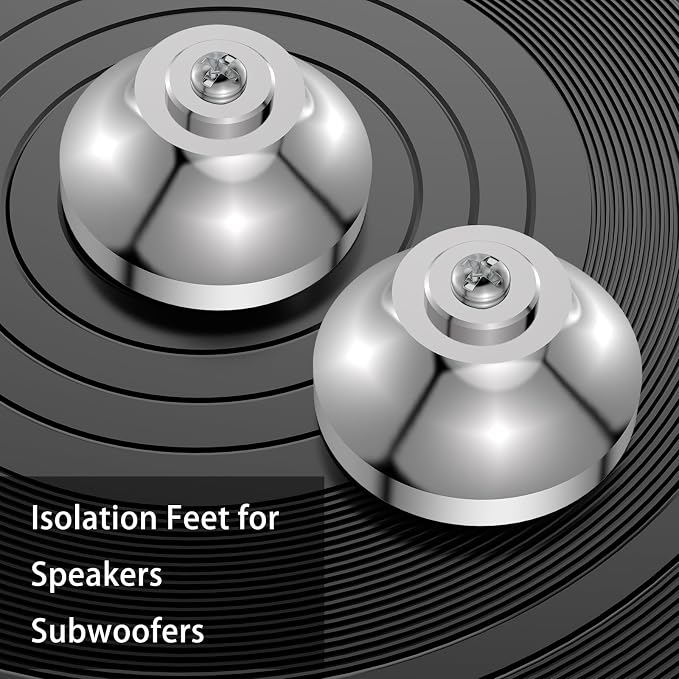 Audiocrast IF4021S HiFi Speaker Isolation Feet Pads 4PCs Stainless Steel