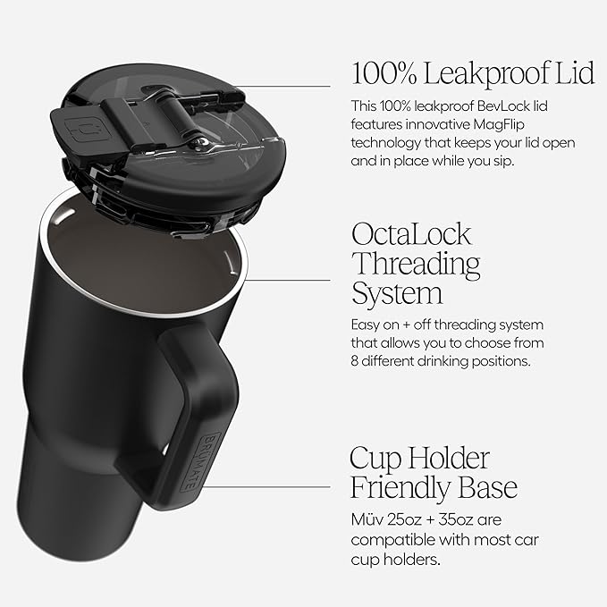 BrüMate Müv - 25oz 100% Leak Proof Insulated Coffee Mug - Stainless Steel