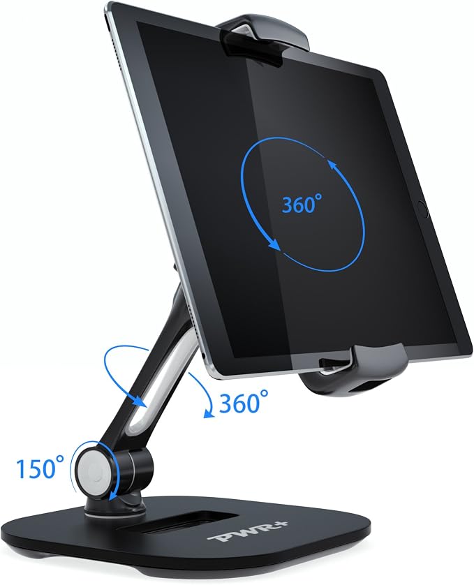 Tablet Stands and Holders Adjustable: Tablet Cell Phone Holder 360 Degree