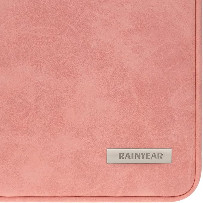 RAINYEAR 11 Inch Laptop Sleeve PU Suede Leather Case Protective Padded Cover