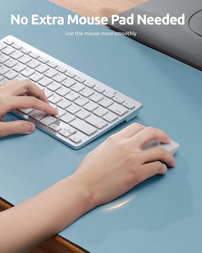 YSAGi Leather Desk Protector, Office Mat, Large Mouse Mat, Non-Slip PU Leather