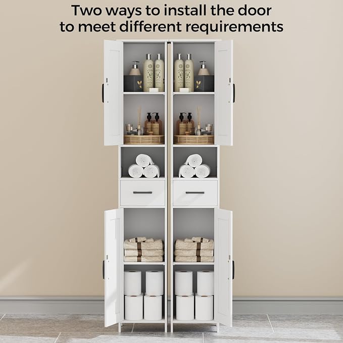 67" H Tall Bathroom Storage Cabinet