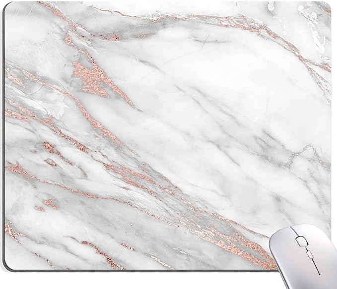 Mouse Pad, Marble Mouse Pad, Premium-Textured Mouse Mat Square Waterproof