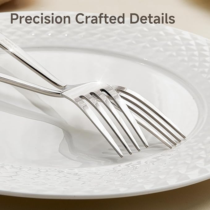 4-Piece Salad Fork Set, 18/10 Stainless Steel Dessert Forks | Mirror Polished