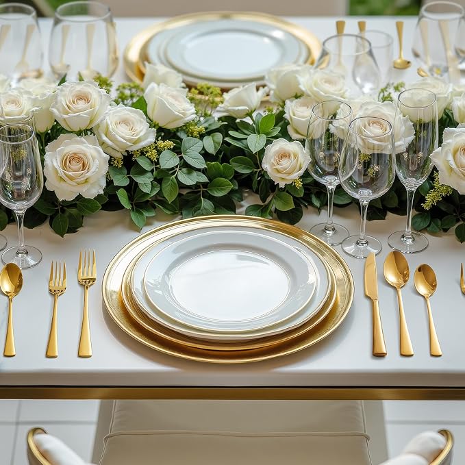 18/10 Flatware set for 4, 20 Piece Gold Stainless Steel Silverware Set |