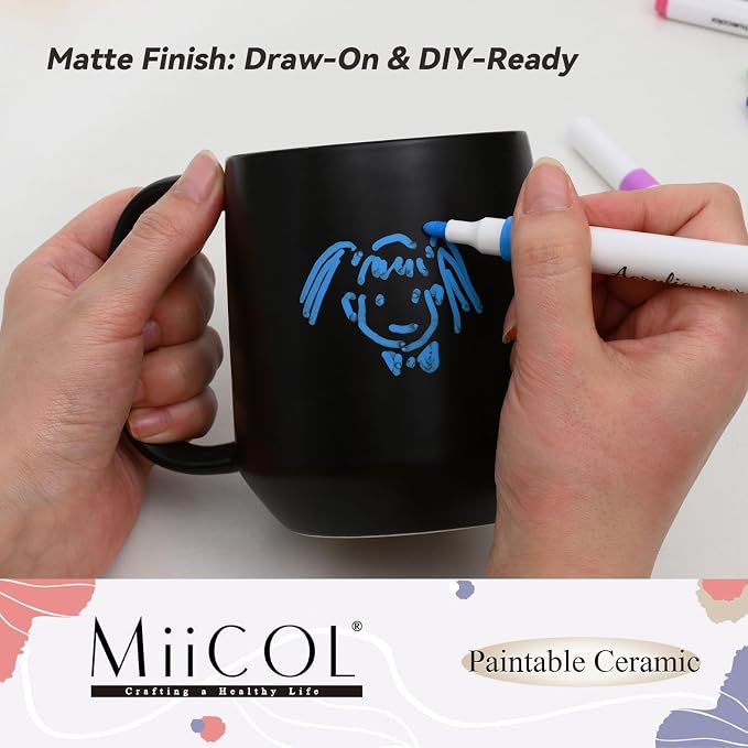 Miicol Ceramic Coffee Mug, 16 oz Large Coffee Cup, Tea Mug