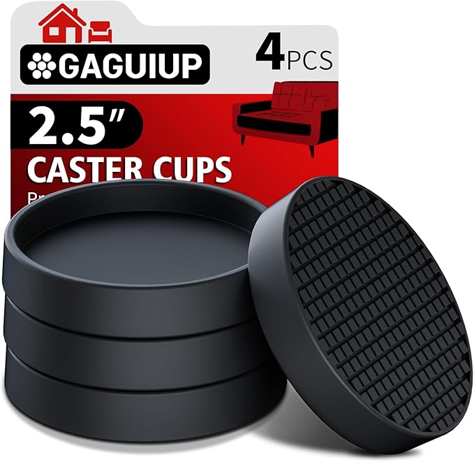Furniture Coasters, Bed Couch Stoppers to Prevent Sliding, Protect All Types of