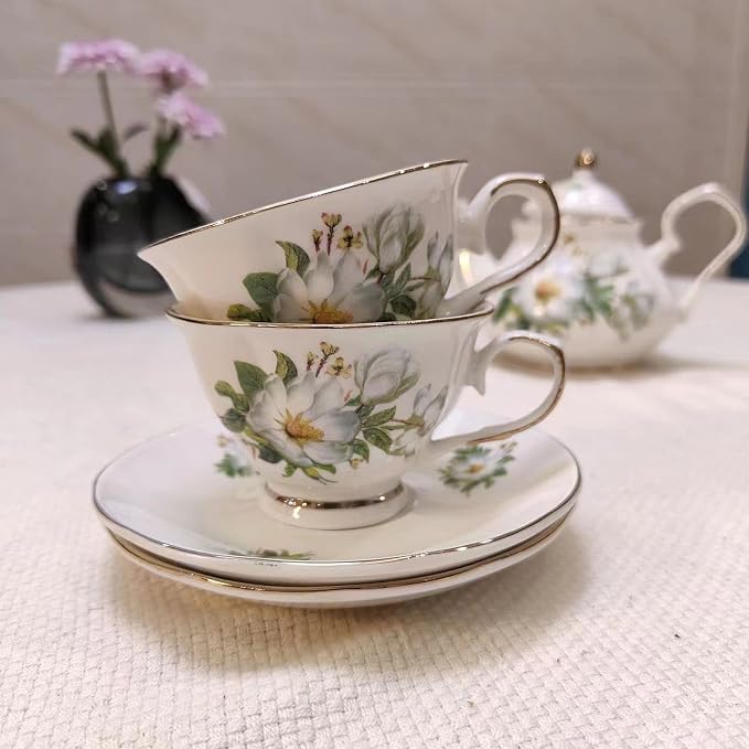 Ceramic Coffee Tea Gift Sets, European Luxury Tea Set, Suitable as A Gift