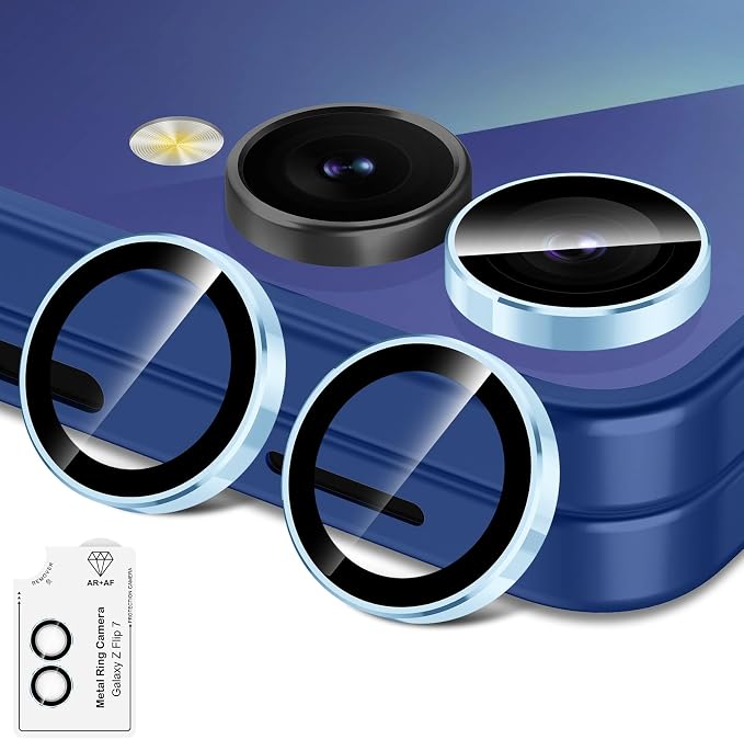 for Samsung Galaxy Z Flip 7 Camera Lens Protector, Individual Metal Ring