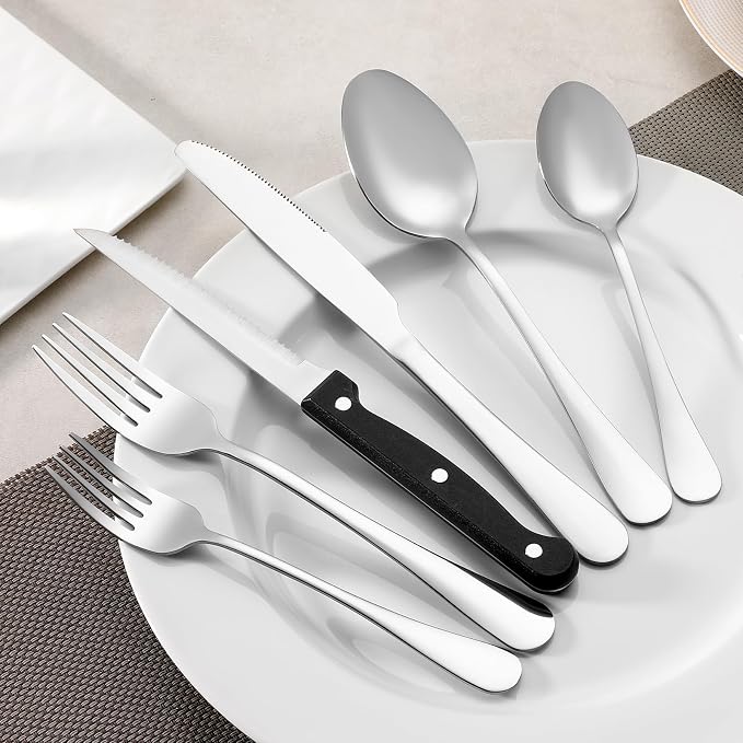 36 Piece Dinner Forks Set, Food-Grade Stainless Steel Forks Silverware