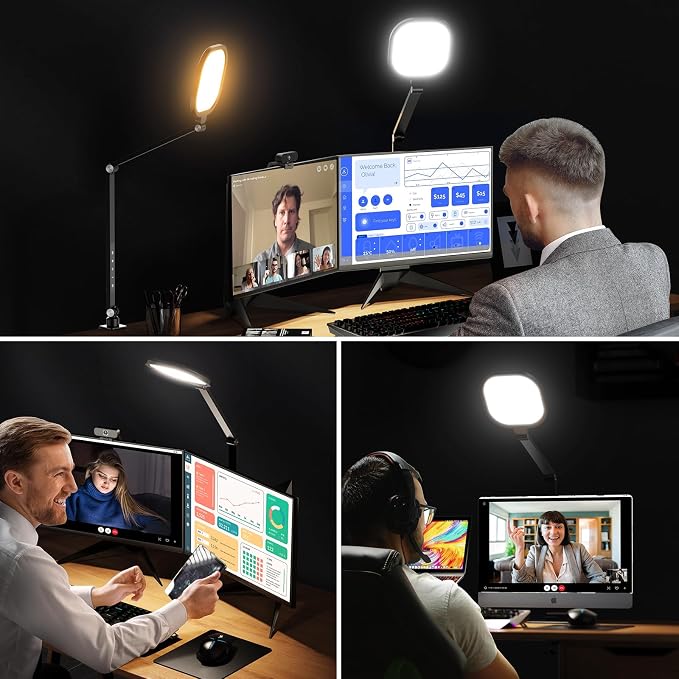 Desk Zoom Meeting Light for Video Conference, Computer Lights