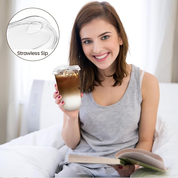 16 oz Round Bottom Clear Plastic Cups
