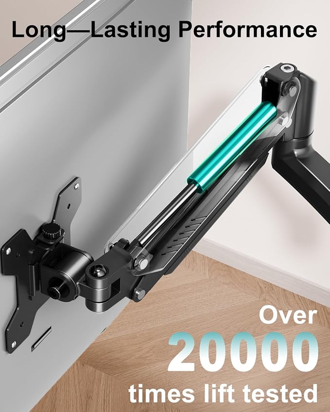 Dual Monitor Stand for Desk, Taller Monitor Arms for 2 Screens up to 32 inch