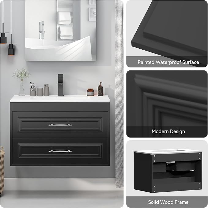 30" Floating Bathroom Vanity