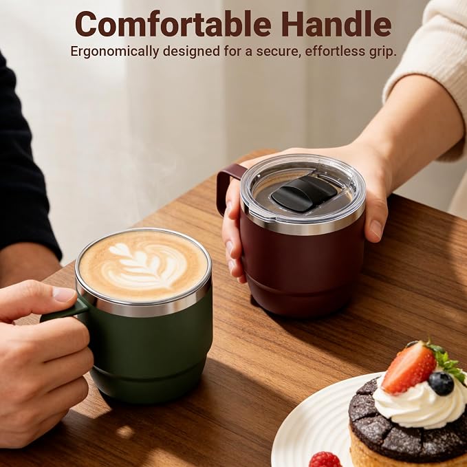 Zenbo 8 oz Stackable Coffee Mugs