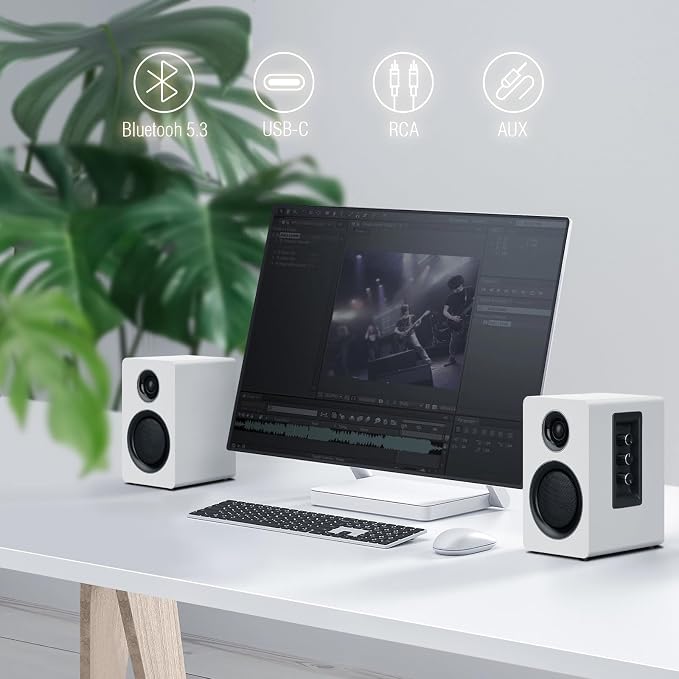 Computer Speakers for Desktop PC, Active Bookshelf Speaker