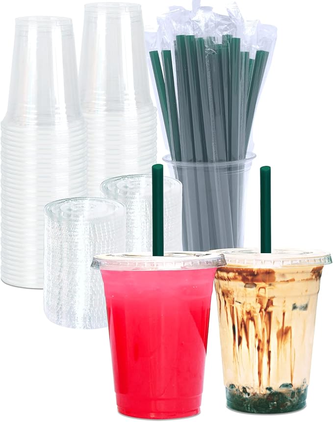 Cappatua 16 oz Clear Plastic Cups